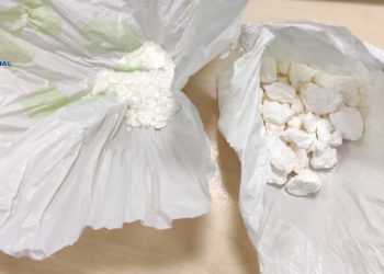 Droga incautada a los dos individuos detenidos. Policía Nacional