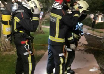 Imagen de archivo de bomberos de Palma.