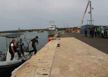 Puerto de Portocolom, dispositivo de rescate. Foto: Ajuntament de Felanitx.