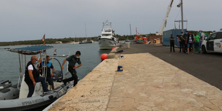 Puerto de Portocolom, dispositivo de rescate. Foto: Ajuntament de Felanitx.