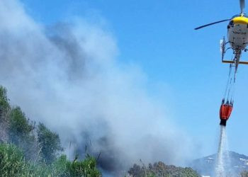 Imagen de un incendio en Jesús en julio.