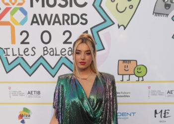 Lola Índigo en un evento de los premios celebrado en Ibiza.