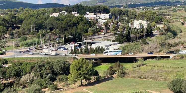 Retenciones en Can Nadal en una imagen facilitada por el PSOE de Santa Eulària.