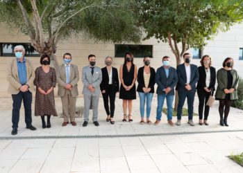 Equipo de Gobierno del Consell de Formentera. De izquierda a derecha Josep Marí, Raquel Guasch, Antonio J. Sanz, Rafael Ramírez, Alejandra Ferrer, Ana Juan, Susana Labrador, Bartomeu Escandell, Rafael González, Vanessa Parellada y Paula Ferrer.