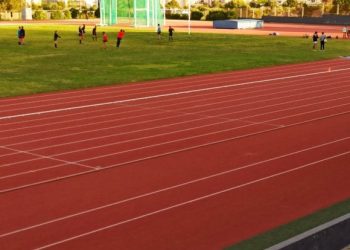 Imagen de archivo de una pista de atletismo.