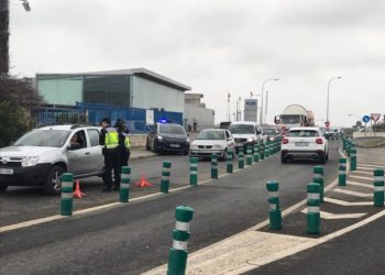 Control policial durante el confinamiento en Ibiza. Foto L.F.A
