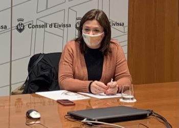 Mercedes Garrido, hoy en el Consell de Eivissa.