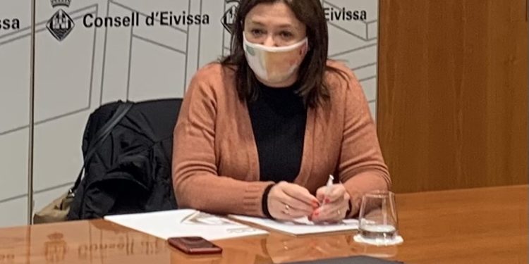 Mercedes Garrido, hoy en el Consell de Eivissa.