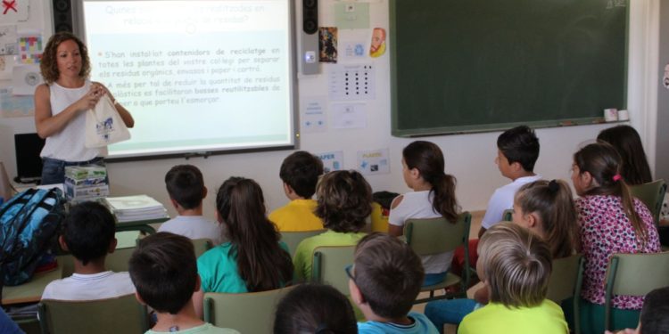 Alumnos de Ibiza en una imagen de archivo.