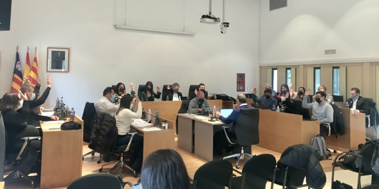 Imatge d'arxiu d'un ple al Consell de Formentera.