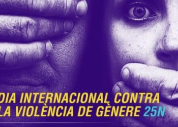 Cartel del Ayuntamiento de Sant Antoni para el 25N