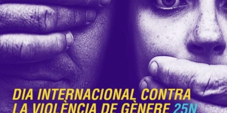 Cartel del Ayuntamiento de Sant Antoni para el 25N