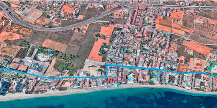 Vista del circuito de 5k y 10k de Platja d'en Bossa.