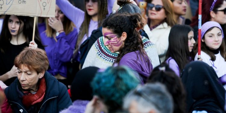 Imagen de archivo de una manifestación del 8M en Ibiza. Foto: Toni Escobar.