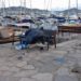 Una persona duerme en el puerto de Ibiza esta misma semana en una imagen tomada por la organización 'La voz de los que nadie quiere escuchar'