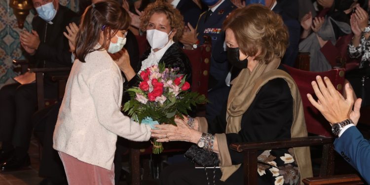 La reina, en Ibiza. Foto: Ciudades Patrimonio de la HUmanidad