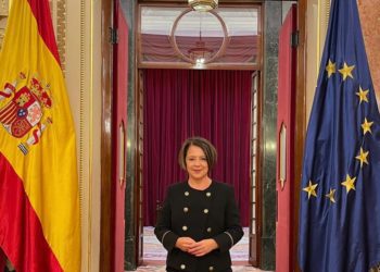 Sofía Hernanz en el Congreso de los Diputados.