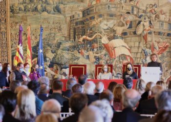 Imagen del acto de hoy en el Palacio Real de La Almudaina.