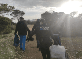 Imagen de la operación. Fuente: Policía Local de Sant Josep