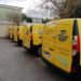 Imagen de archivo de furgonetas de Correos.