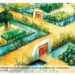 Ilustración de Rita Bretones para el libro 'En Lluc Daifa i es horts de ses Feixes' que recrea cómo eran estos espacios cuando se destinaban al cultivo. GEN-GOB