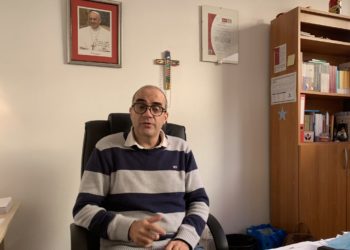 Gustavo Gómez, coordinador de Cáritas Diocesana de Ibiza, durante su encuentro con Noudiari.