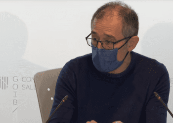 Javier Arranz durante su comparecencia.