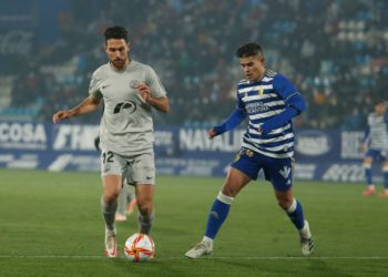 Imagen del partido de Copa disputado entre ambos en El Toralín.