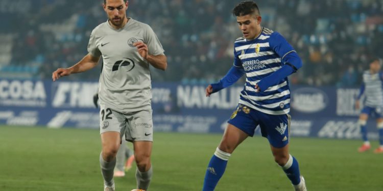 Imagen del partido de Copa disputado entre ambos en El Toralín.