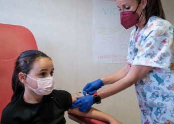 Comienzo de la vacunación de niños entre 9 y 11 años en Ibiza. Centro de Salud de Sant Antoni
