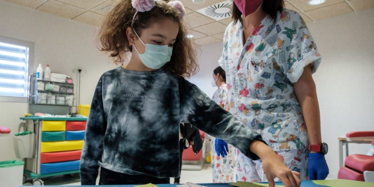 Comienzo de la vacunación de niños entre 9 y 11 años en Ibiza. Centro de Salud de Sant Antoni