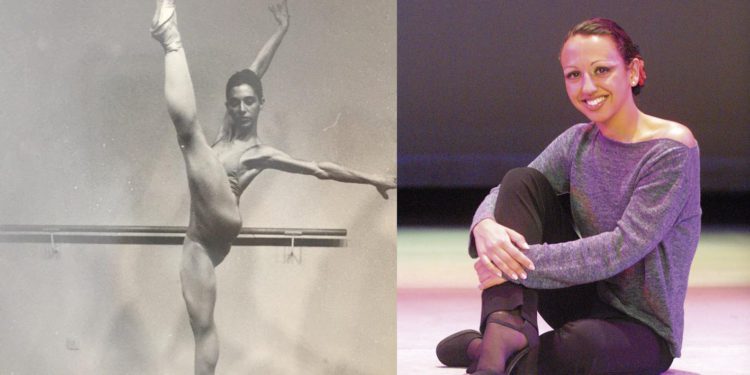 Ilenia Vilar, a la izquierda y Cristina Cardona, a la derecha de la imagen.  Fotos de Centro de Danza y de la EEiF
