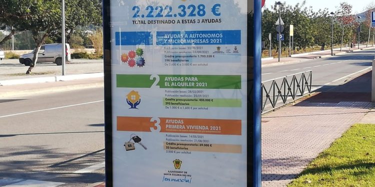 Cartell de la campanya. PSOE Santa Eulària.