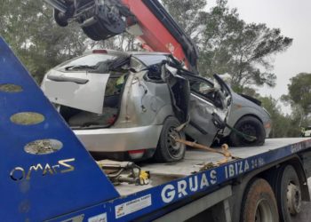 Imagen del coche que conducía el joven de 24 años.