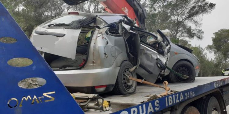 Imagen del coche que conducía el joven de 24 años.