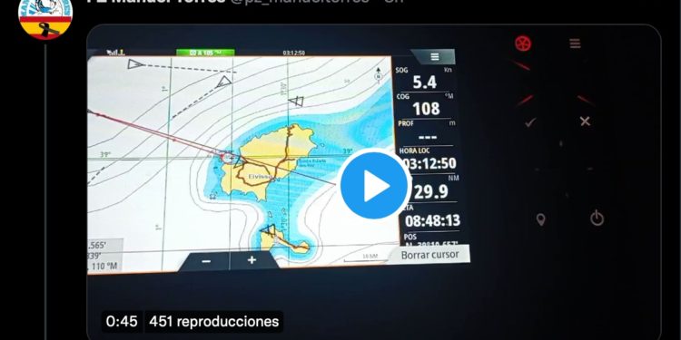 Imagen de un vídeo del trayecto que los aficionados han subido a sus redes.