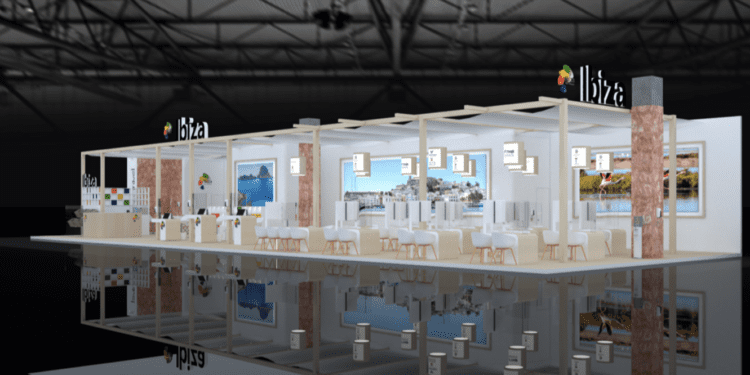 Representació gràfica de l'estand que tindrà Eivissa. Consell Insular.