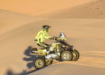 Toni Vingut este sábado, en su primer día de Dakar 2022. Imagen de Ingin Ibiza.
