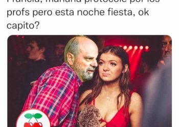 Uno de los muchos memes y montajes que asocian las vacaciones del ministro en Ibiza con descontrol y fiesta.