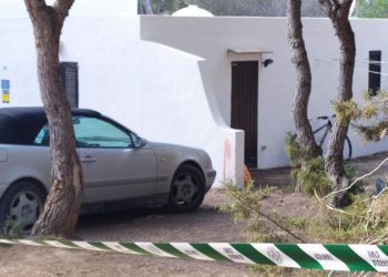 Lugar del tiroteo en Formentera. Foto Ràdio Illa