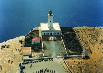 Vista aérea del Faro de La Mola de Formentera. APB