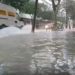 Imagen de archivo de la ciudad de Ibiza tras una intensa lluvia.