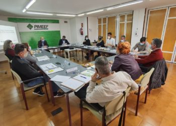 Imatge de la reunió del Consell Insular d'Impuls del Producte Local d'Eivissa. Cedida pel Consell d'Eivissa.