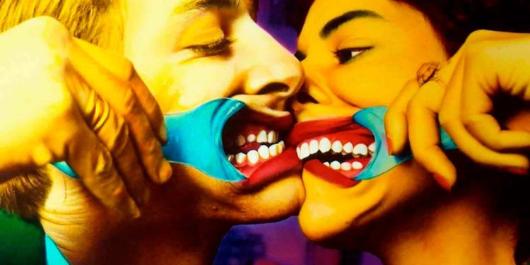 La fotografía "El beso", de Ouka Leele, que participará en el concurso que servirá para recaudar fondos. Imagen cedida por la Asociación Elena Torres.