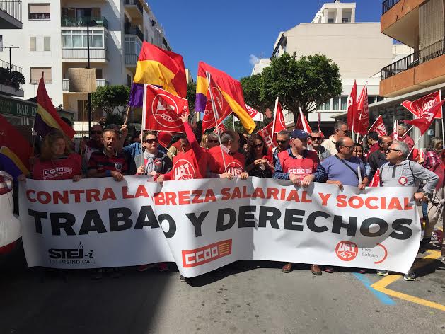 El personal de seguridad privada de Ibiza se une a la jornada nacional de protestas