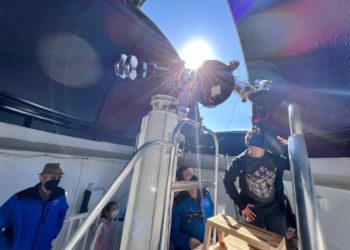 Una de las imágenes de la jornada de observación facilitadas por la AAE.