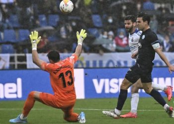 En esta acción el Tenerife ha logrado el segundo gol del partido. Foto: CD Tenerife