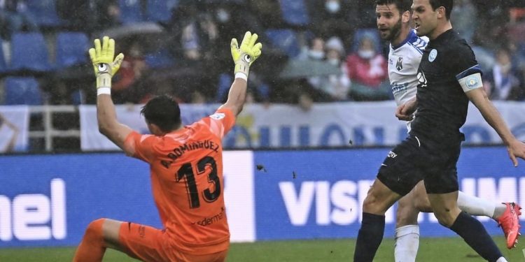 En esta acción el Tenerife ha logrado el segundo gol del partido. Foto: CD Tenerife