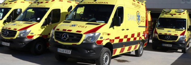 Imagen de archivo de ambulancias del 061.