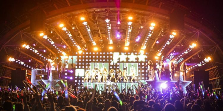 David Guetta en el escenario de Ushuaïa Ibiza.